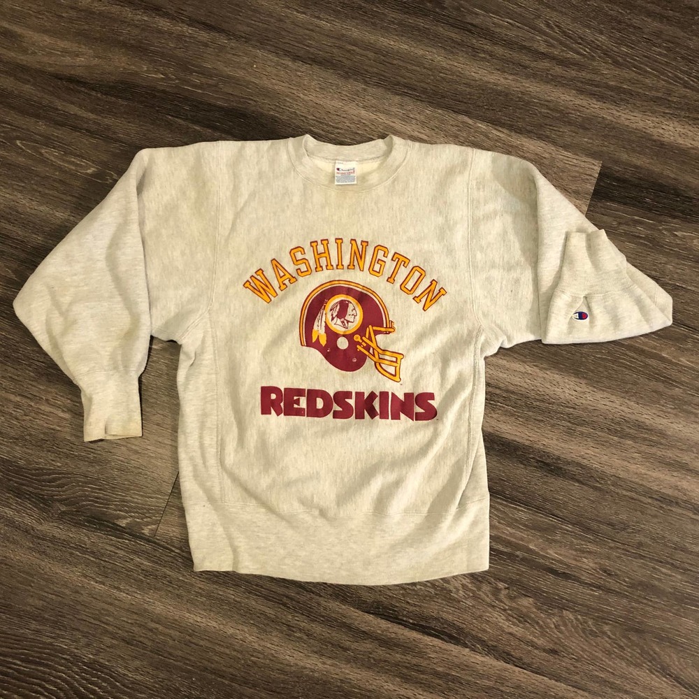 VTG Champion Reverse Weave Redskins Sweater Sz M